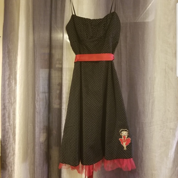betty boop polka dot dress